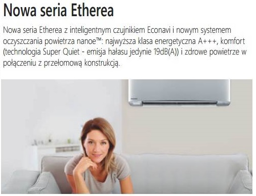 Panasonic klimatyzatory Etherea CS-XZ25TKEW
